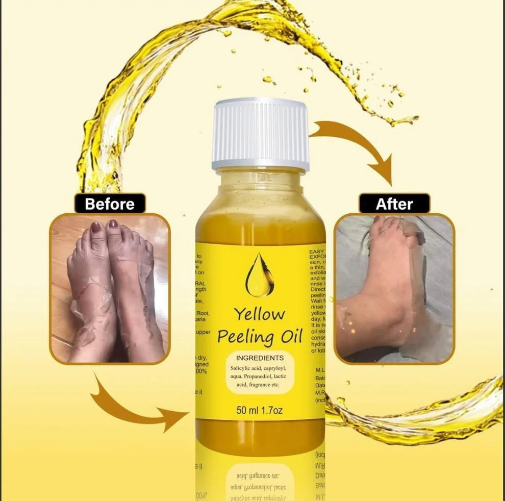 (Pack of 2) Yellow Peeling Oil – Gentle Exfoliating Body Care Oil