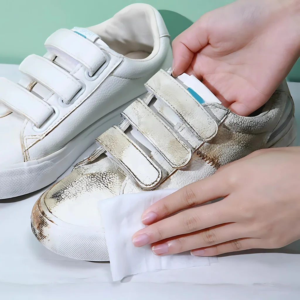 Natural Instant Sneaker & Shoe Cleaner Wipes (50% OFF)